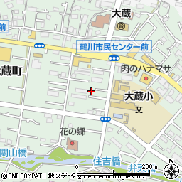 東京都町田市大蔵町347-7周辺の地図