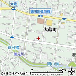 東京都町田市大蔵町454周辺の地図