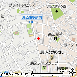東京都大田区西馬込2丁目25周辺の地図