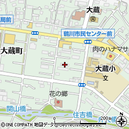 東京都町田市大蔵町369周辺の地図