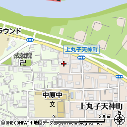 神奈川県川崎市中原区上丸子天神町60周辺の地図