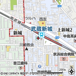 パークジャパン新城第１駐車場周辺の地図