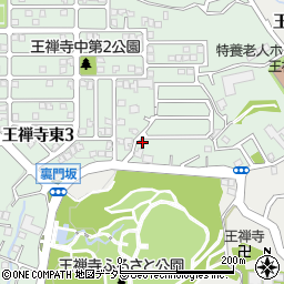 王禅寺大田谷公園周辺の地図