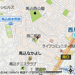 東京都大田区西馬込2丁目18周辺の地図