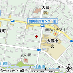 東京都町田市大蔵町346周辺の地図