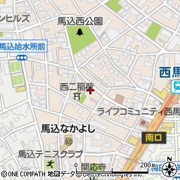 東京都大田区西馬込2丁目18-17周辺の地図