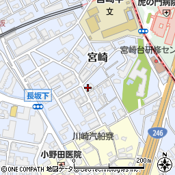 神奈川県川崎市宮前区宮崎126周辺の地図