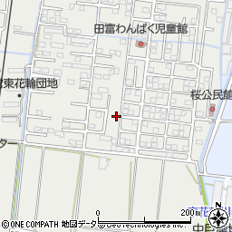 山梨県中央市東花輪1351-74周辺の地図