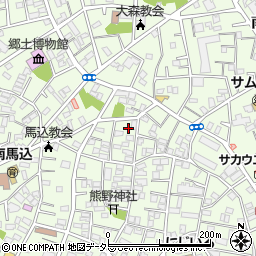 東京都大田区南馬込周辺の地図