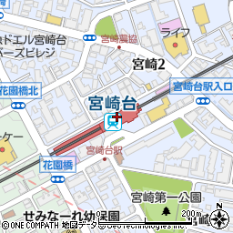 宮崎台駅周辺の地図