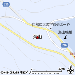 福井県三方上中郡若狭町海山周辺の地図