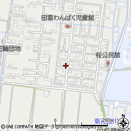 山梨県中央市東花輪1351-53周辺の地図