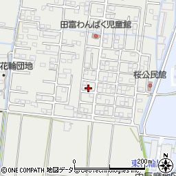 山梨県中央市東花輪1351-18周辺の地図