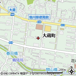 東京都町田市大蔵町451周辺の地図