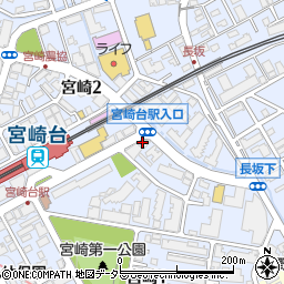 京進のほいくえんＨＯＰＰＡ　宮崎台園周辺の地図