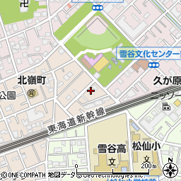 東京都大田区北嶺町24-12周辺の地図