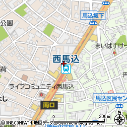 東京都大田区西馬込2丁目1周辺の地図
