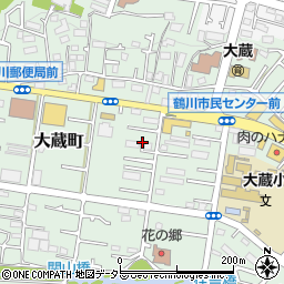 東京都町田市大蔵町381周辺の地図