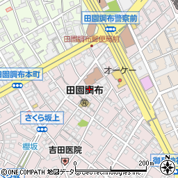 東京都大田区田園調布本町7周辺の地図