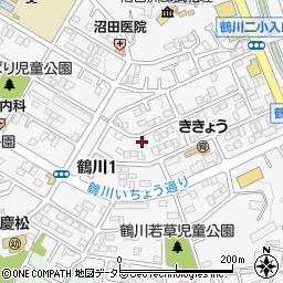 東京都町田市鶴川1丁目19周辺の地図