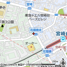 オーパス薬局 宮崎台店周辺の地図