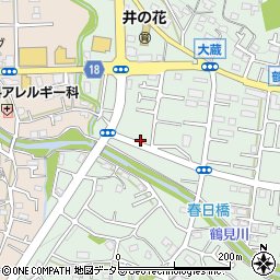 東京都町田市大蔵町540周辺の地図