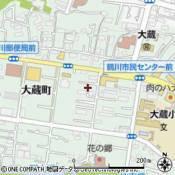 東京都町田市大蔵町380-5周辺の地図