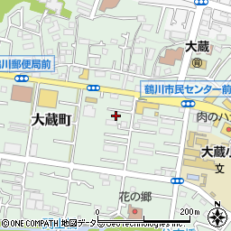 東京都町田市大蔵町380周辺の地図