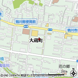 東京都町田市大蔵町419-1周辺の地図