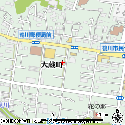 東京都町田市大蔵町419-2周辺の地図