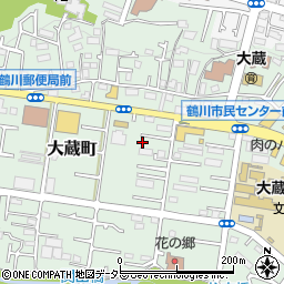 東京都町田市大蔵町380-8周辺の地図