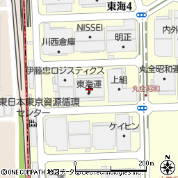 東海運株式会社　京浜事業部現業部周辺の地図