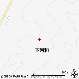 岐阜県美濃市下河和周辺の地図