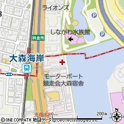 東京都大田区大森本町1丁目1周辺の地図