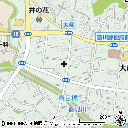 東京都町田市大蔵町509-6周辺の地図