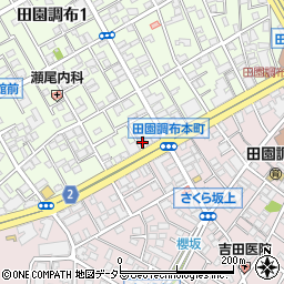 ドミノ・ピザ　田園調布店周辺の地図
