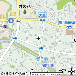 東京都町田市大蔵町509-5周辺の地図