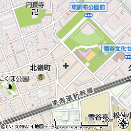 東京都大田区北嶺町22-5周辺の地図