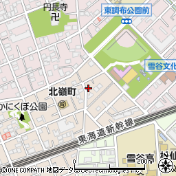 東京都大田区北嶺町22-13周辺の地図
