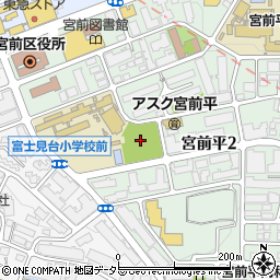 宮前平公園周辺の地図