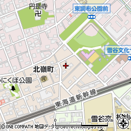 東京都大田区北嶺町22-16周辺の地図