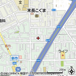 クリオ武蔵新城七番館周辺の地図