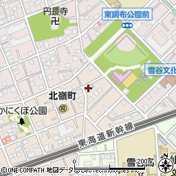 東京都大田区北嶺町22-15周辺の地図