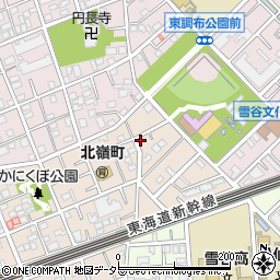 東京都大田区北嶺町22-14周辺の地図