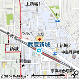 イチゴ（ＩＣＨ・ＧＯ）武蔵新城店周辺の地図