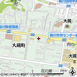 東京都町田市大蔵町377-8周辺の地図