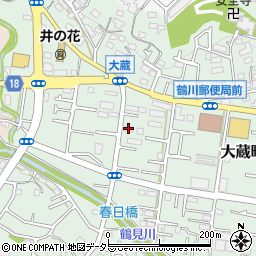 東京都町田市大蔵町498周辺の地図