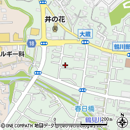 東京都町田市大蔵町523-5周辺の地図