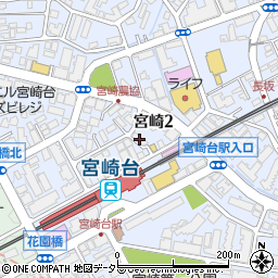 東京海上日動みずたま介護ST宮崎台ケアプランセンター周辺の地図