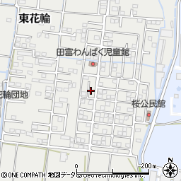 山梨県中央市東花輪1351-59周辺の地図